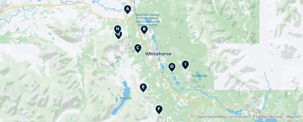 Mapa Scenic Peaks and Lakes