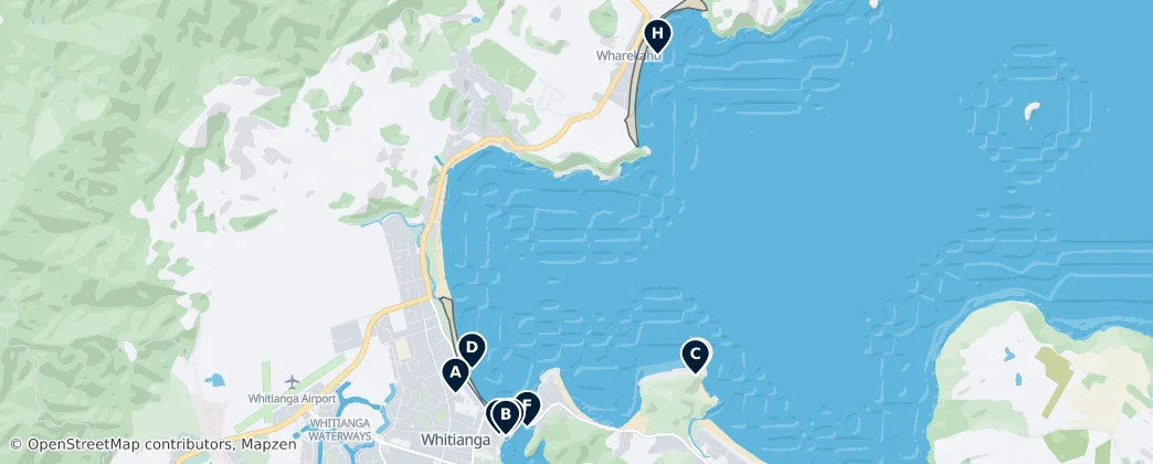 Whitianga Essentials — Mapa