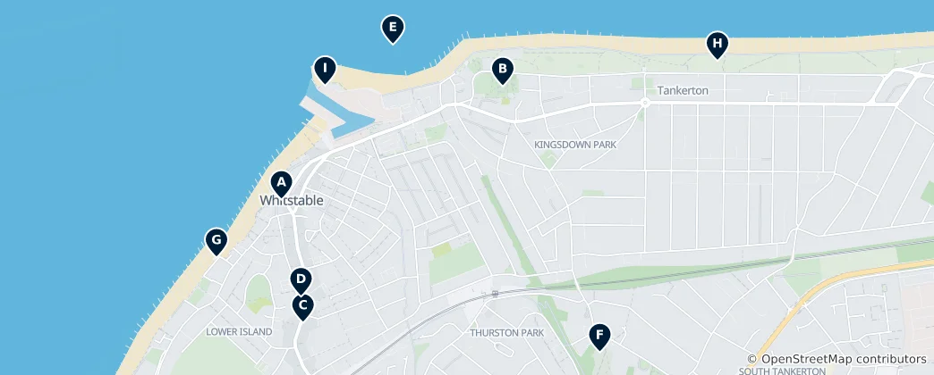 Térkép: Whitstable Essentials