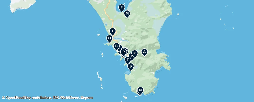 Mapa Wilsons Promontory National Park Unmissables