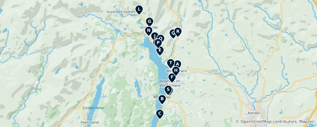 Mapa Top Guest Accommodations