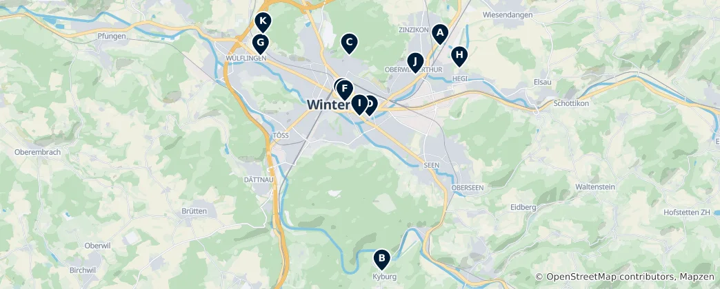 Winterthur Essentials 地图