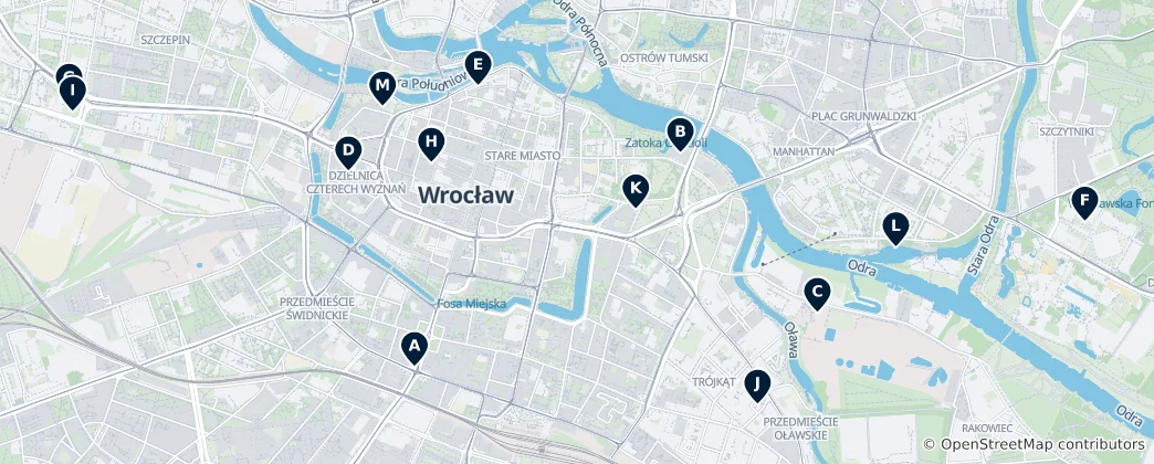 Map of Museums & Art Centers
