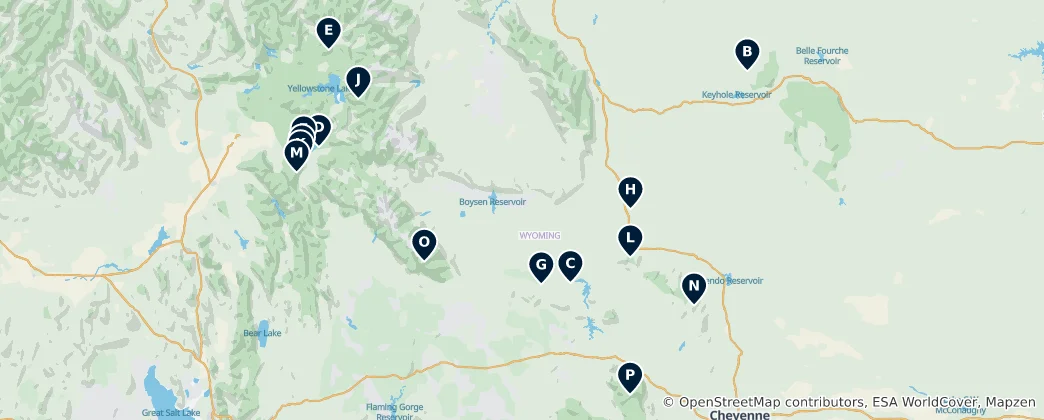 Map of Alpine Peaks & Climbing