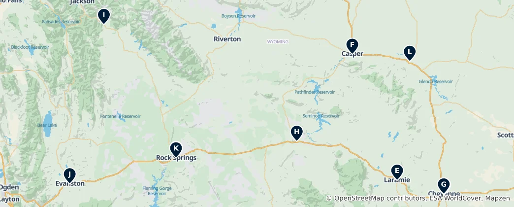 Map of Historic Churches & Religious Sites