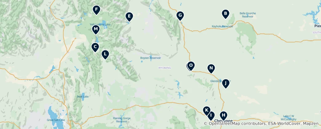 Map of Parks & Heritage Sites