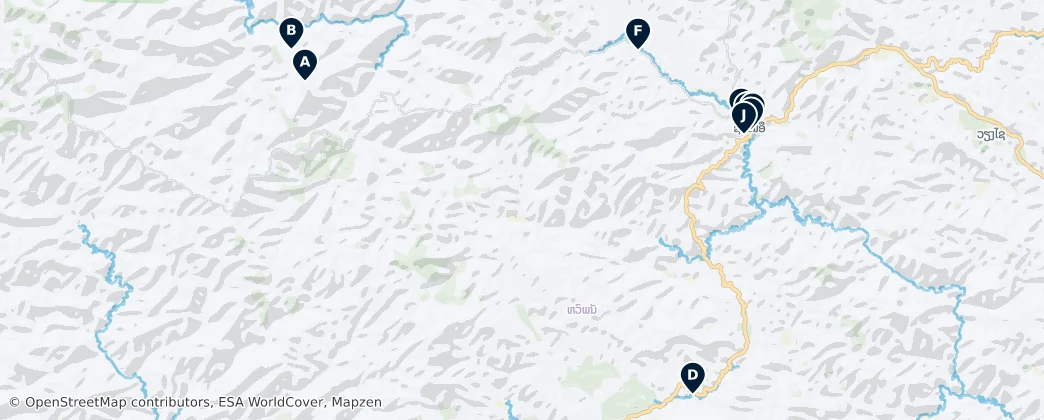 Xam Neua District Essentials — Map