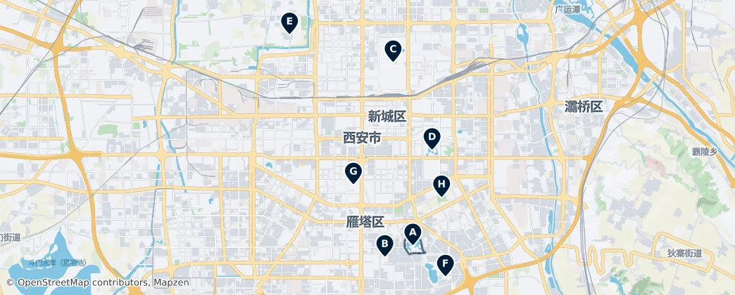 Parks & Gardens — Map