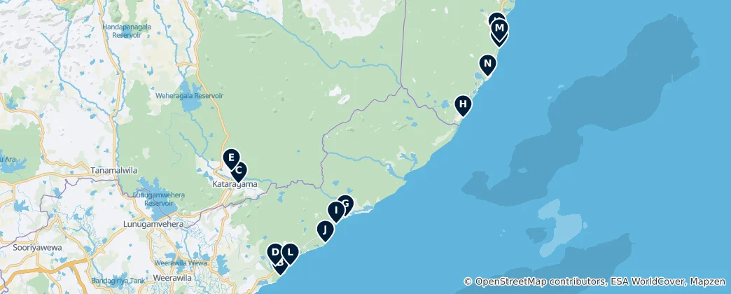 Mapa De Coastal Retreats
