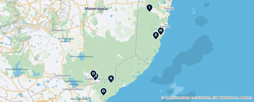Map of Sacred Temples & Monasteries