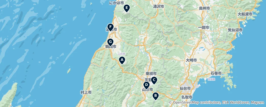 Mapa Yamagata Essentials