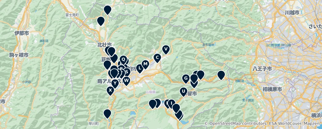Mapa de 24/7 Traveler Stops