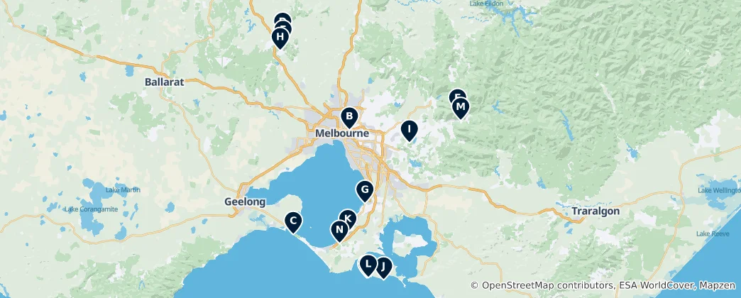 Mapa de Scenic Viewpoints and Peaks