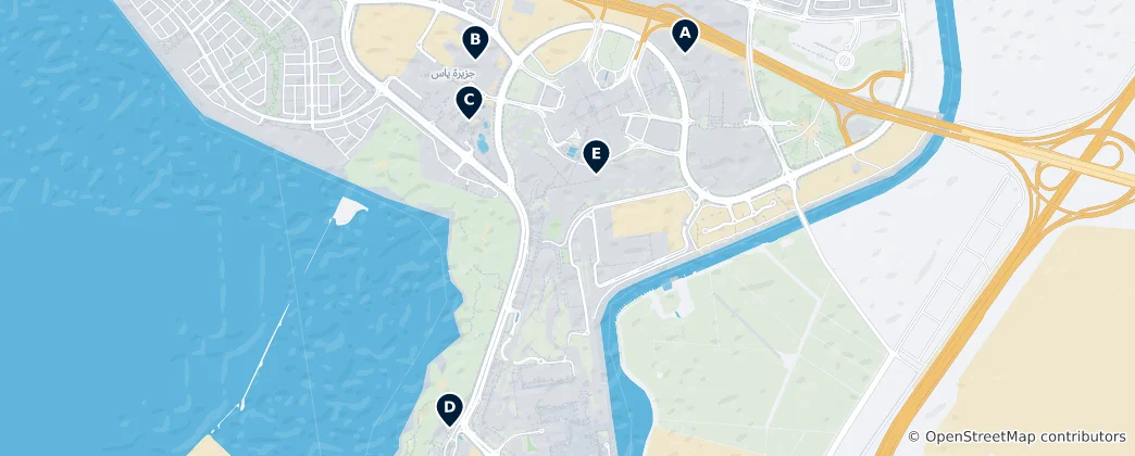 Mappa di Theme Parks & Racetracks