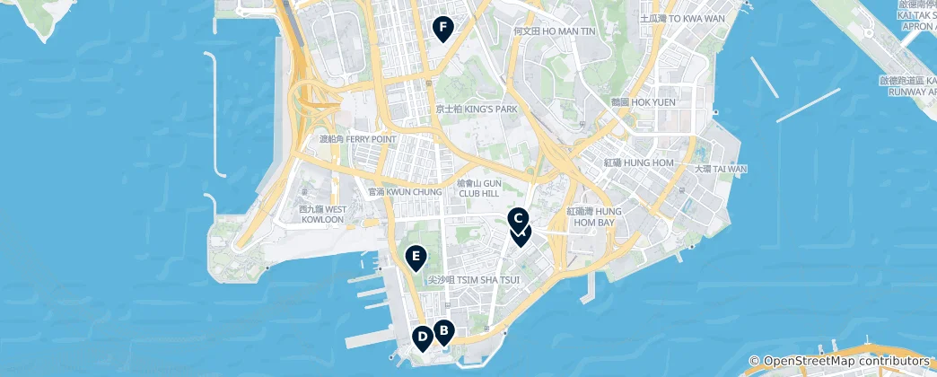 Mapa de Hong Kong Museums & Galleries