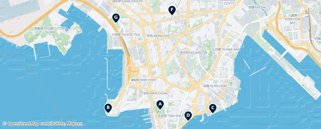 Mapa De Hong Kong Parks and Gardens