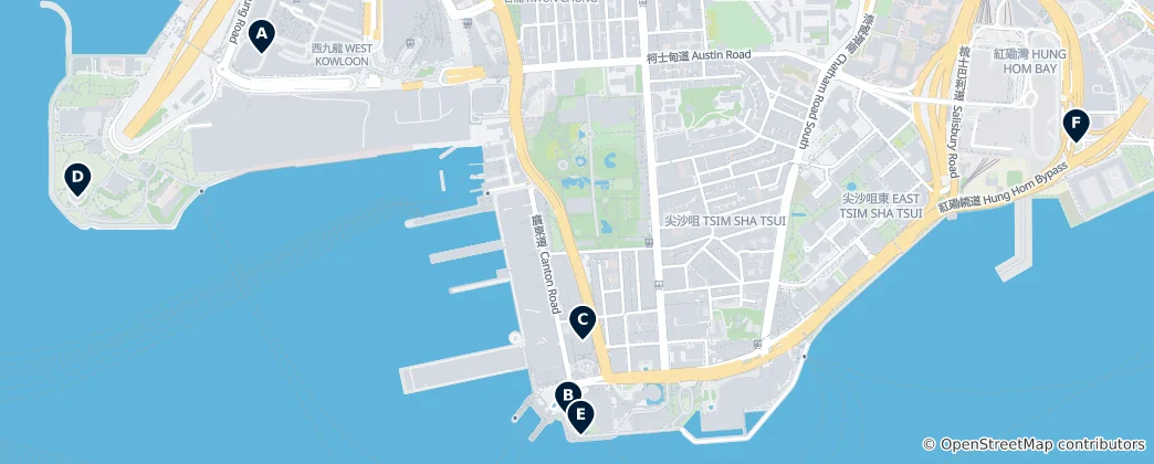 Map of Hong Kong Views & Landmarks