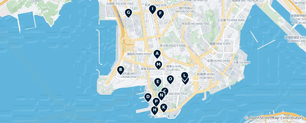 Map of Yau Tsim Mong District Unmissables