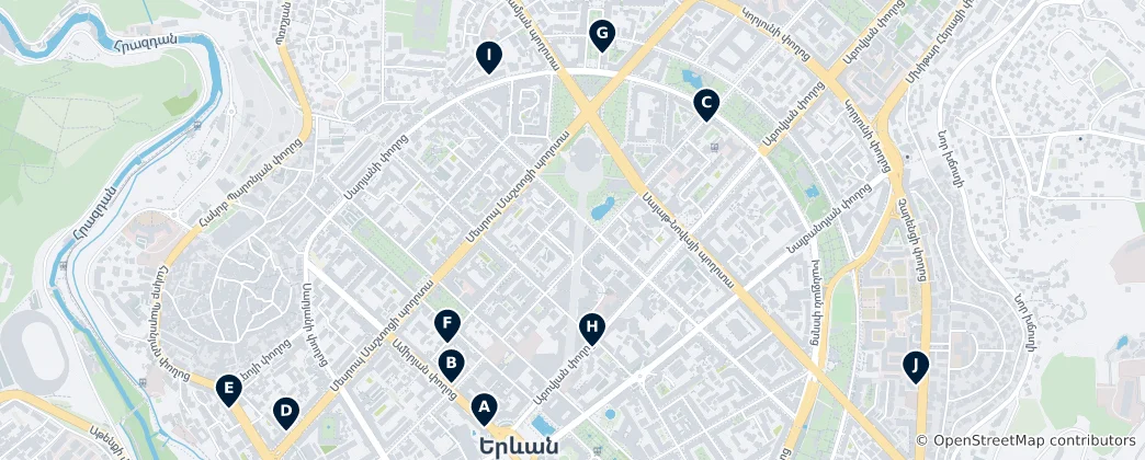 Mapa Best Restaurants & Cafes