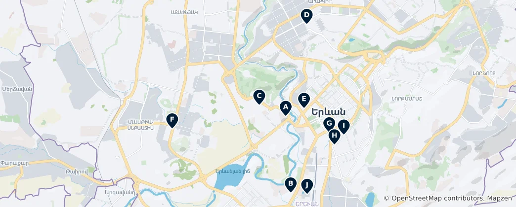Mapa Shopping in Yerevan
