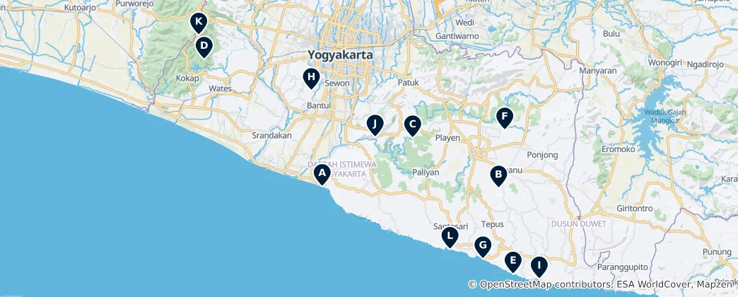Mapa Nature & Scenic Views