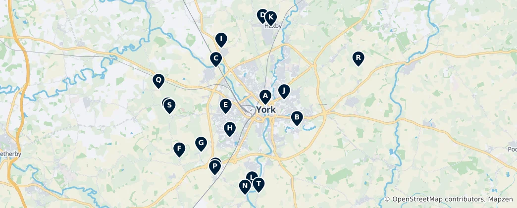 Map of Historic Churches and Sacred Sites