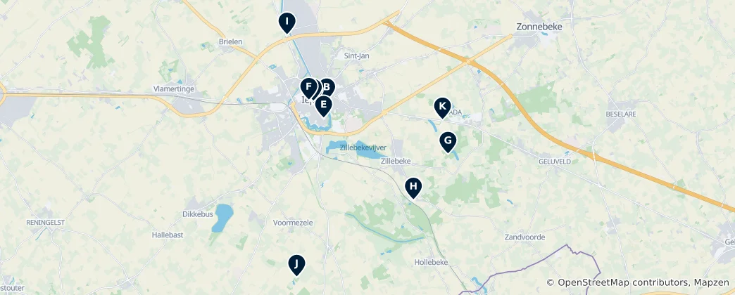 Map of Ieper Essentials