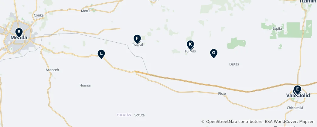 Mappa di Notable Religious Sites