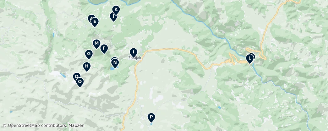 Mapa Žabljak Municipality: Unmissable Natural Wonders