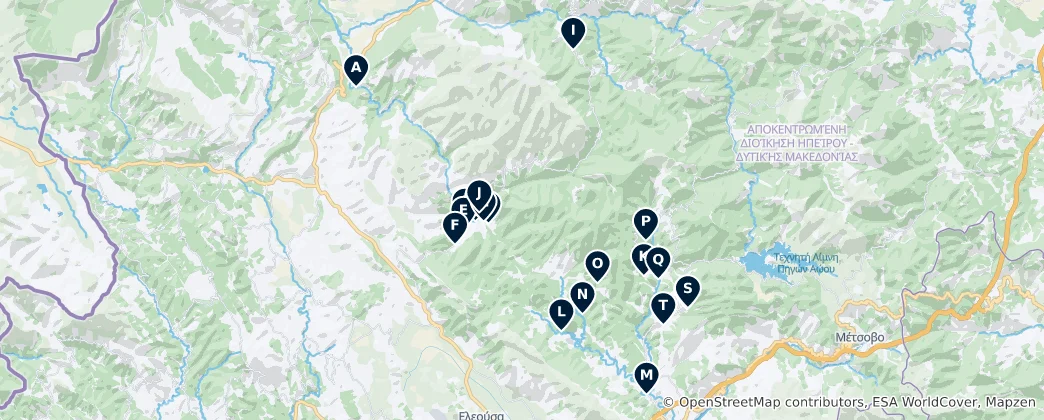 Mapa Zagori's Stone Bridges