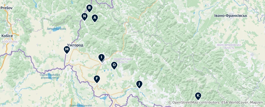 Map of Historic Churches & Cathedrals