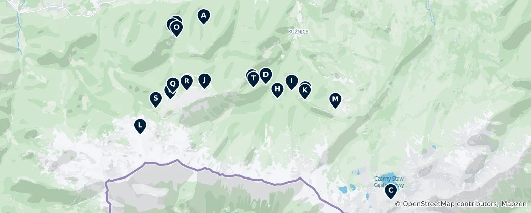 Mappa di Caves and Underground Wonders