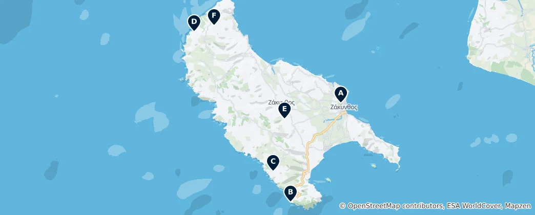 Mapa Historical Landmarks
