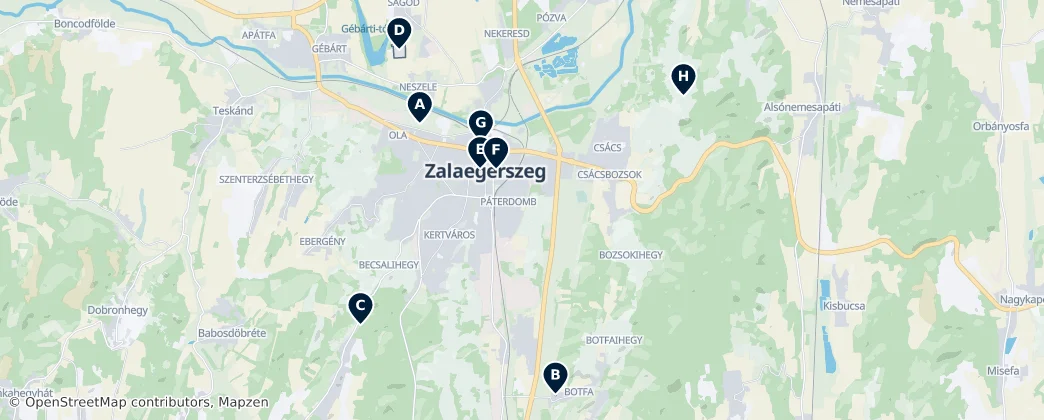 Zalaegerszeg Essentials — Térkép