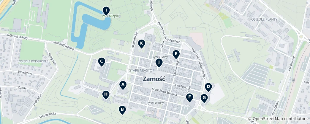Map of Zamość Essentials
