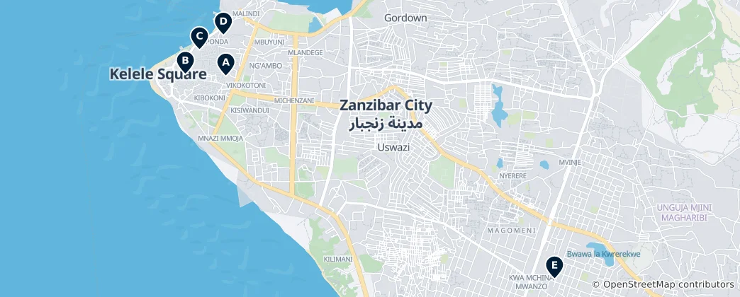 Mapa Zanzibar's Spiritual Heritage