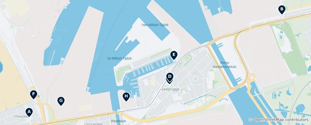 Mappa di Zeebrugge Essentials