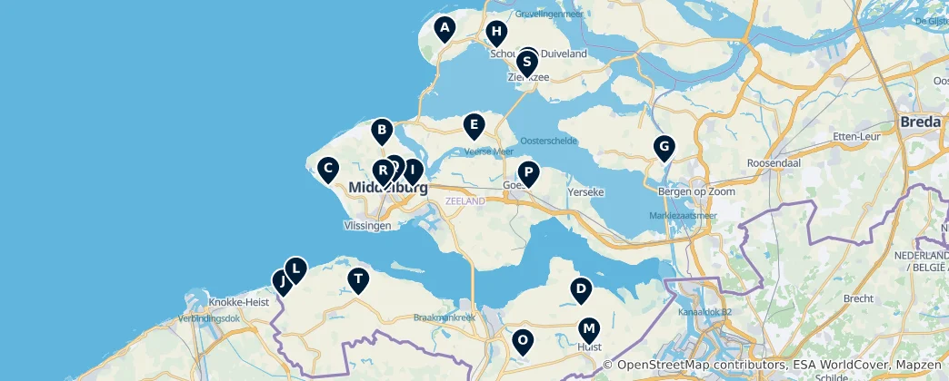 Mapa Historic Dutch Windmills
