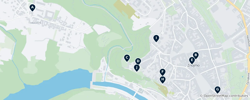 Map of Znojmo's Essential Wonders