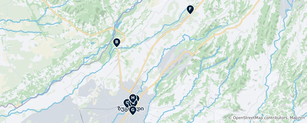 Map of Zugdidi Essentials