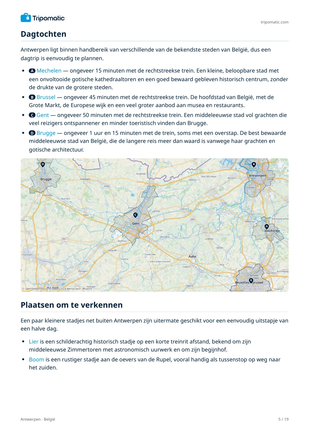 Antwerpen reisgids, pagina 5