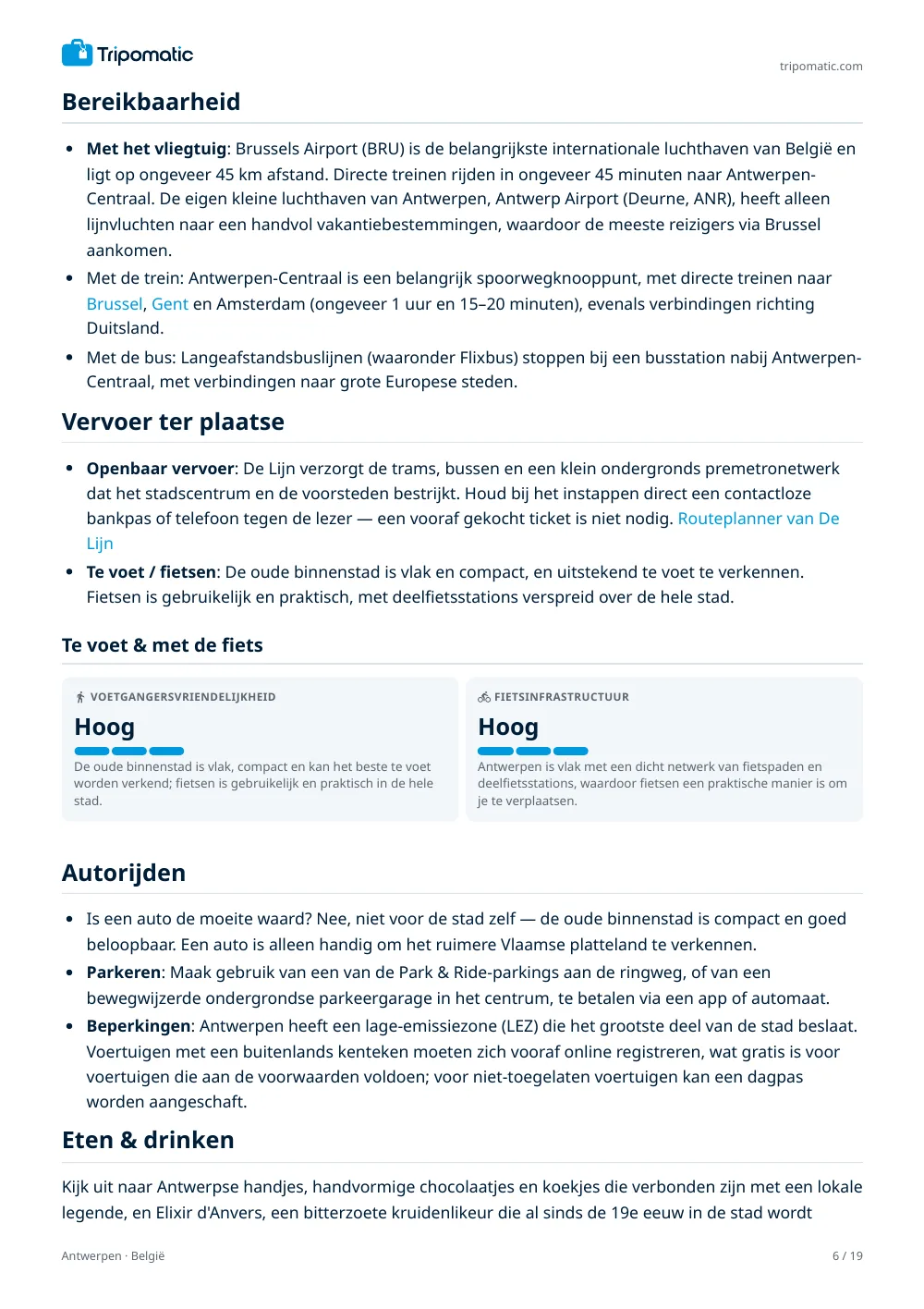 Antwerpen reisgids, pagina 6