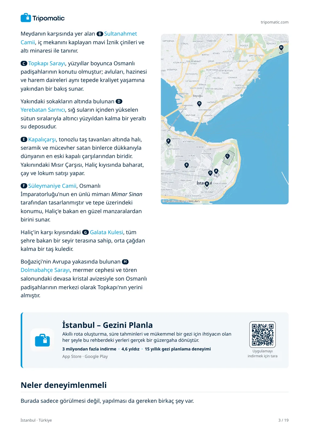 İstanbul seyahat rehberi, sayfa 3